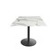 Holland Bar Stool Co 30 Tall OD214 Black Table Base w22 Dia foot and 32x32 Square White Marble Top, IndoorOutdoor OD214-2230BWODS32SQWM - alternate 1